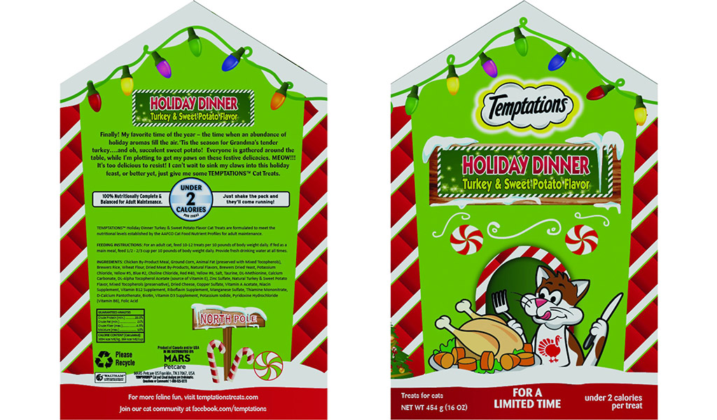 Chewy Temptations Holiday Dinner Turkey & Sweet Potato Flavor Cat Treats