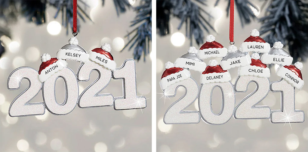 Personalization Mall 2021 Family Personalized Ornament