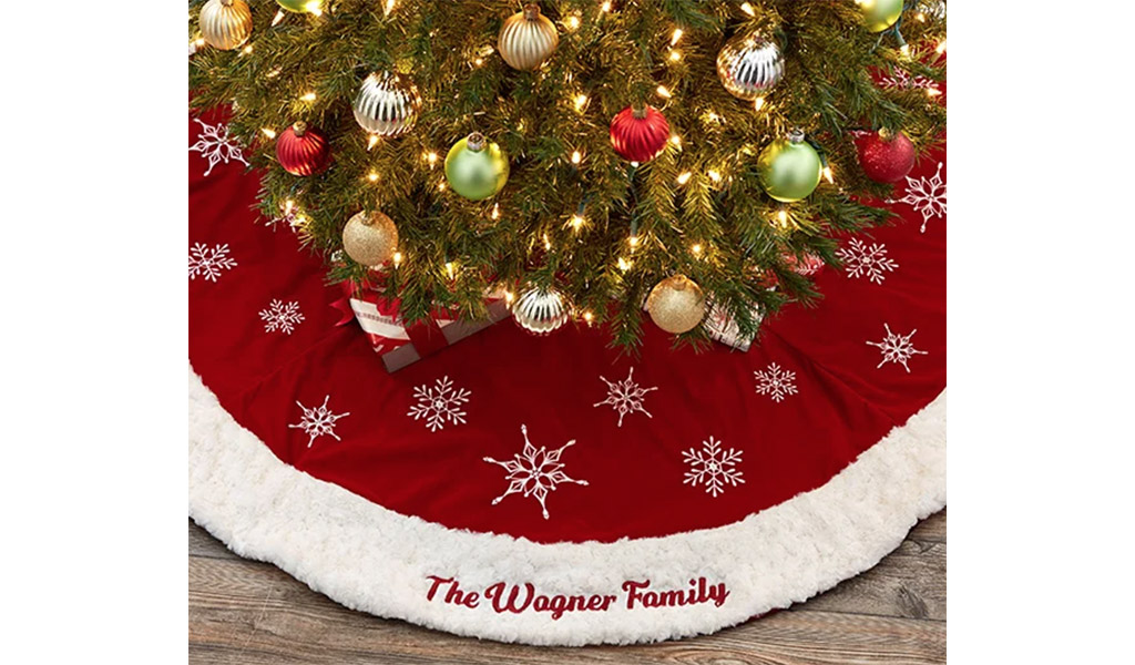 Personalization Mall Winter Wonderland Personalized Tree Skirt